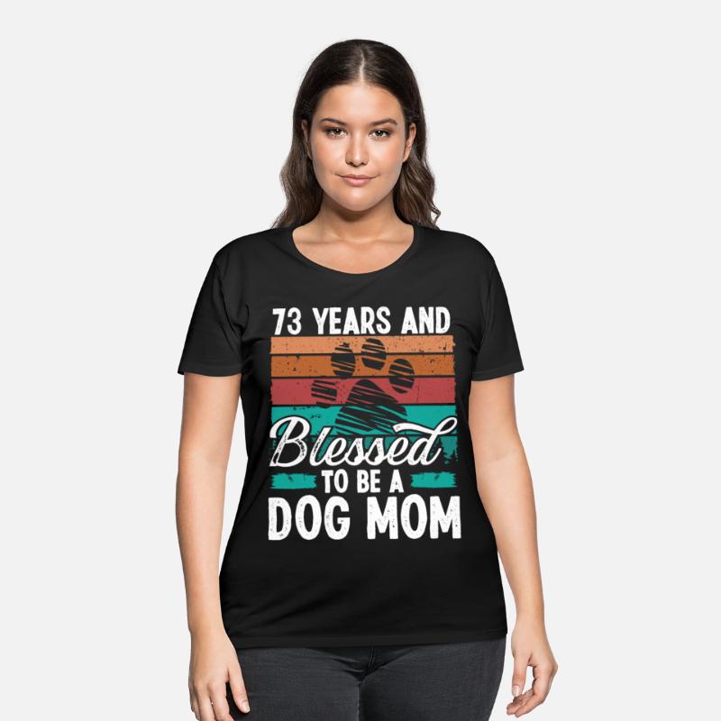 73 Year Old Dog Mom 73 Birthday Retro Dog Mother