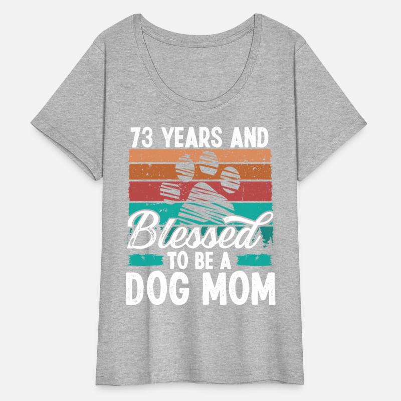 73 Year Old Dog Mom 73 Birthday Retro Dog Mother