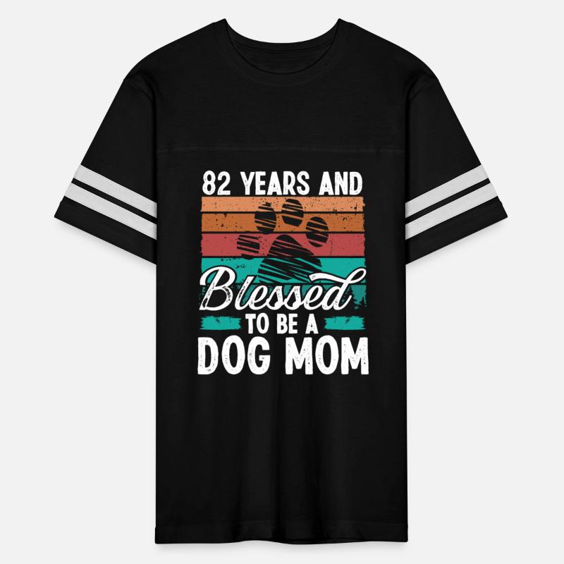 82 Year Old Dog Mom 82 Birthday Retro Dog Mother