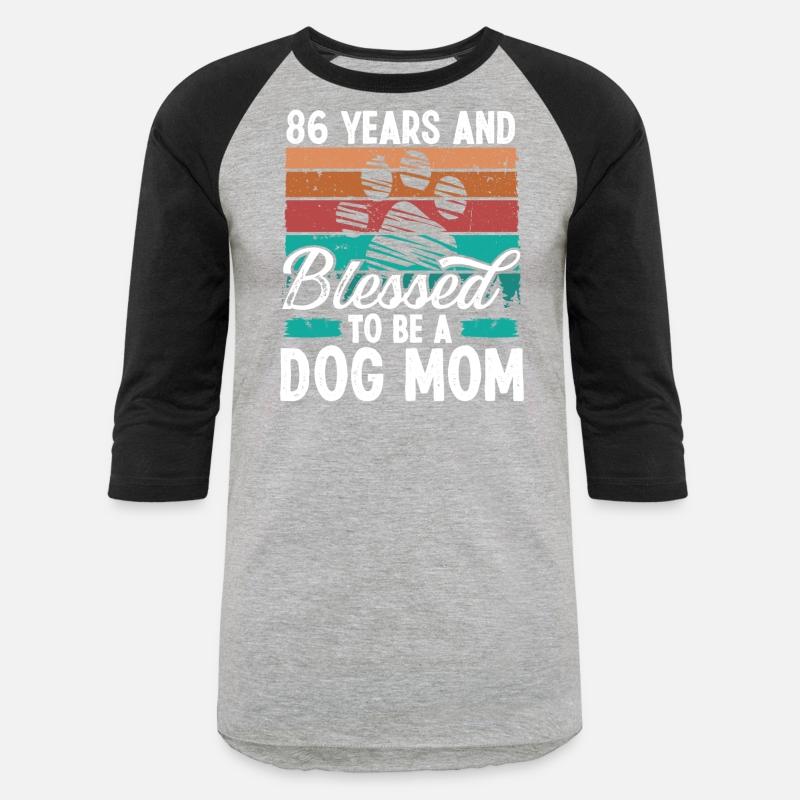 86 Year Old Dog Mom 86 Birthday Retro Dog Mother