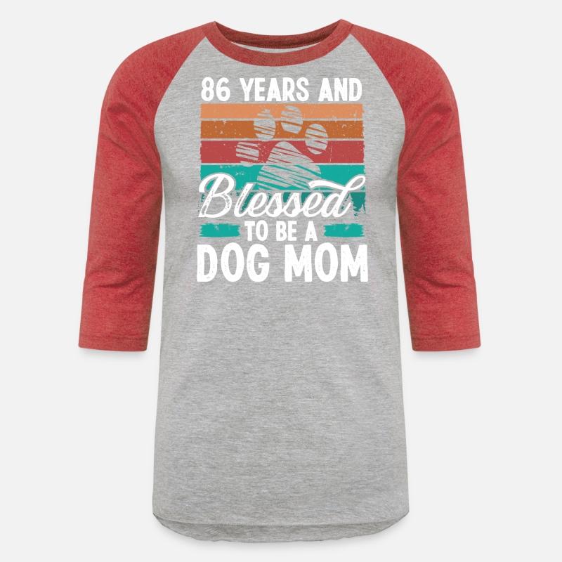 86 Year Old Dog Mom 86 Birthday Retro Dog Mother