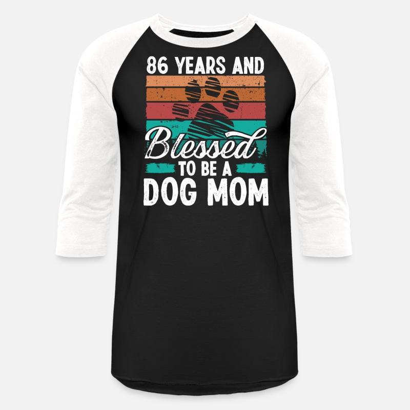 86 Year Old Dog Mom 86 Birthday Retro Dog Mother