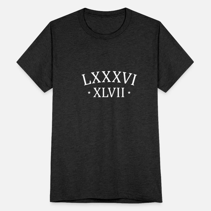 8647 LXXXVI XLVII Roman Numerals Subtle Anti Trump