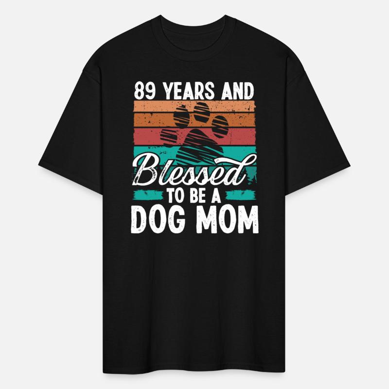 89 Year Old Dog Mom 89 Birthday Retro Dog Mother