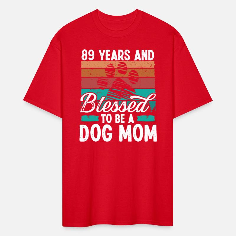 89 Year Old Dog Mom 89 Birthday Retro Dog Mother