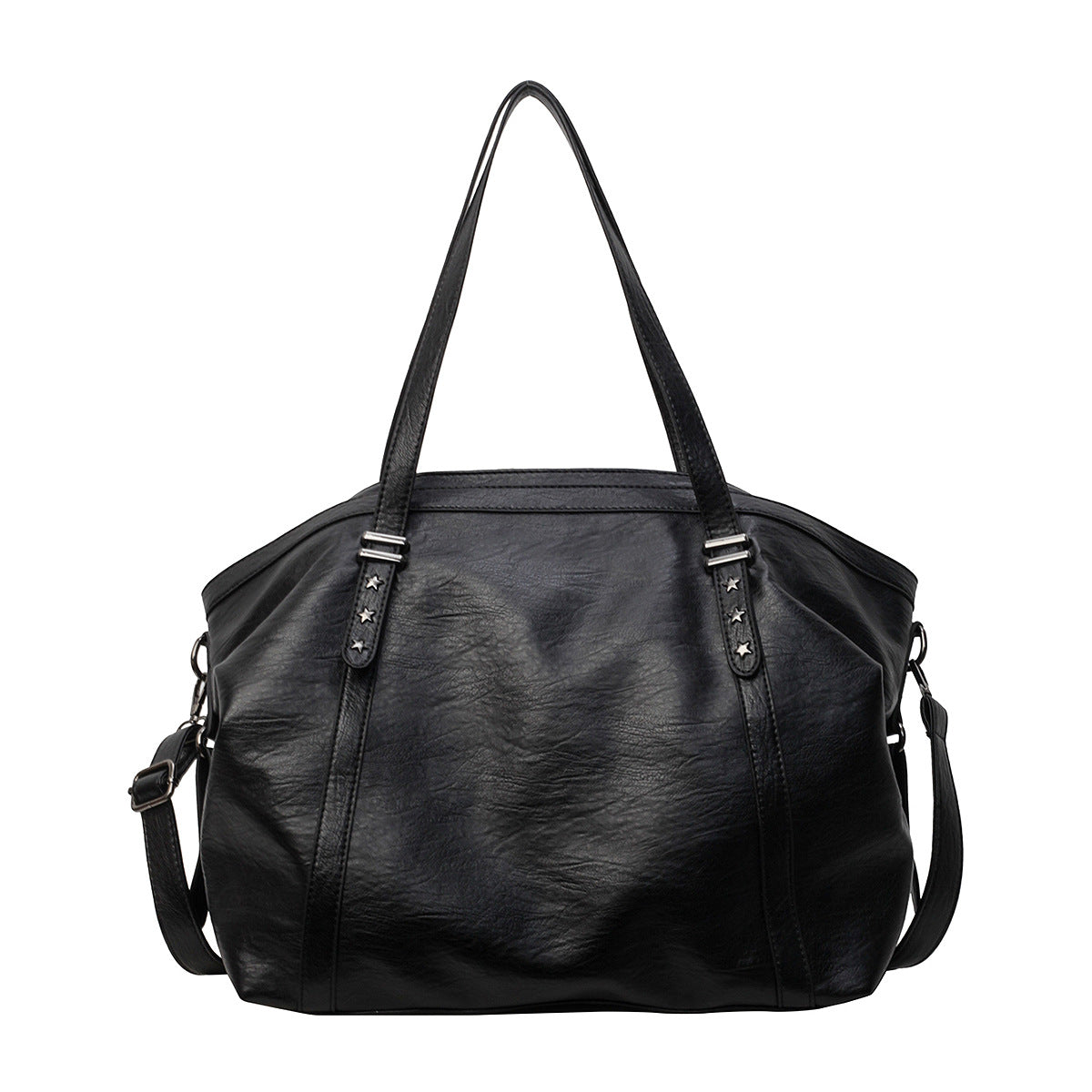 Single Shoulder Tote Bag, Large Capacity, Women's Soft Leather Vintage Commute Bag, Crossbody Bag for Women