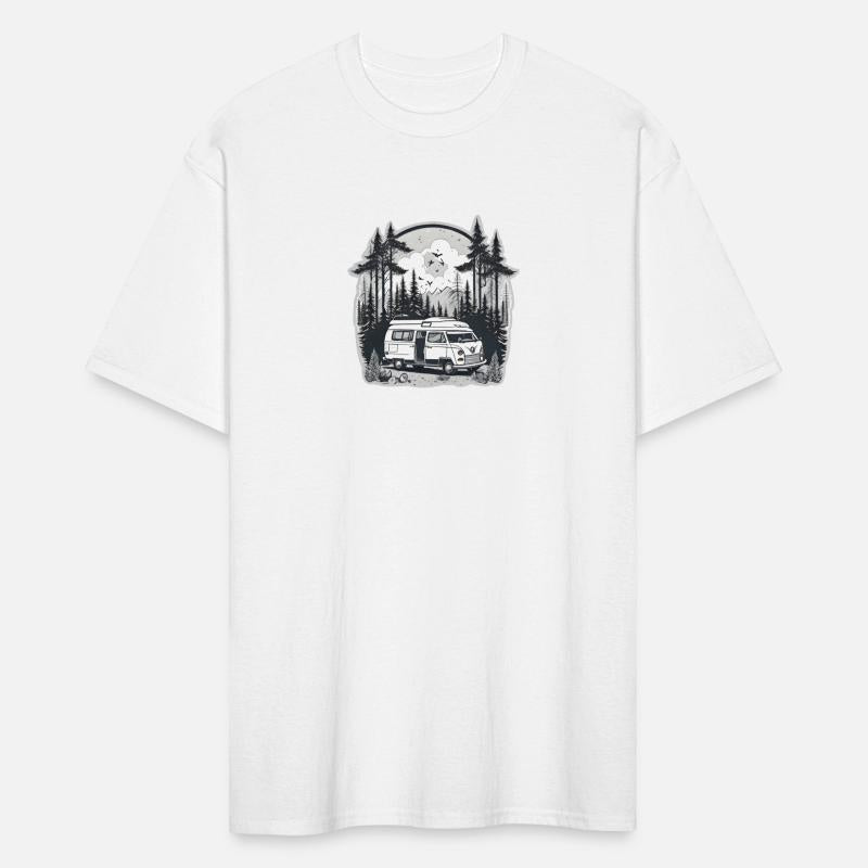 A Camper Van & The Serene Forest