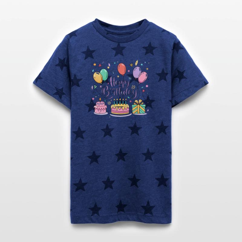 a vector illustration for a "Happy Birthday" greet