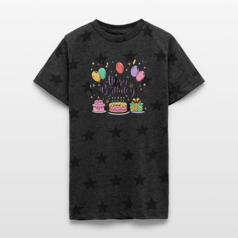 a vector illustration for a "Happy Birthday" greet