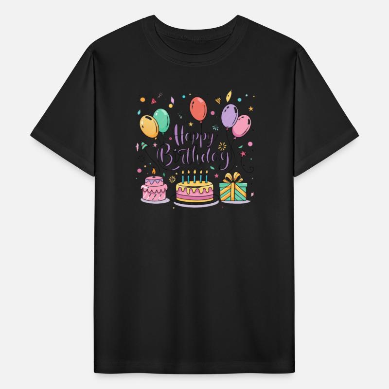 a vector illustration for a "Happy Birthday" greet