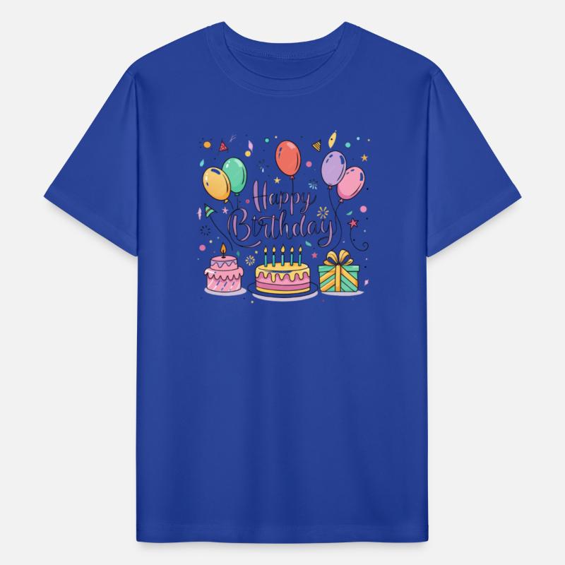 a vector illustration for a "Happy Birthday" greet