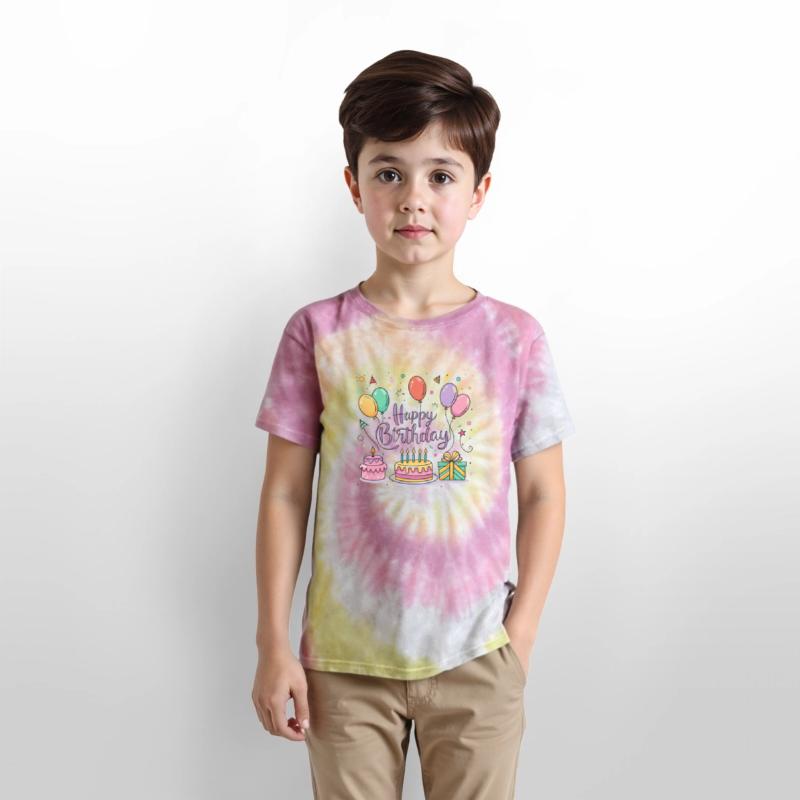 a vector illustration for a "Happy Birthday" greet