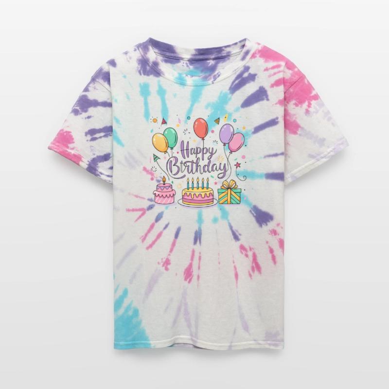 a vector illustration for a "Happy Birthday" greet