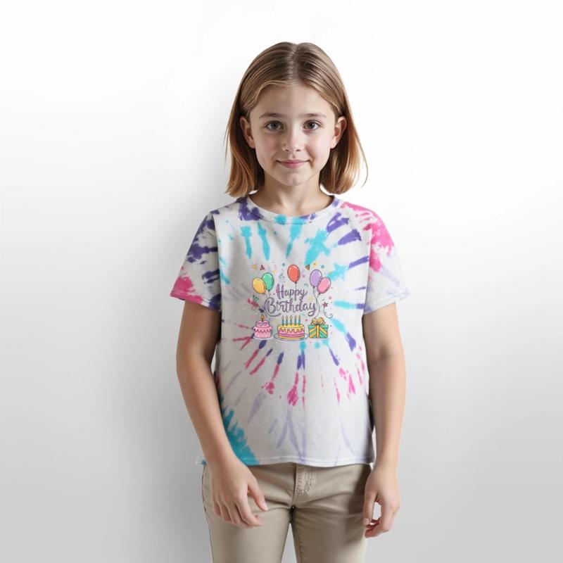 a vector illustration for a "Happy Birthday" greet