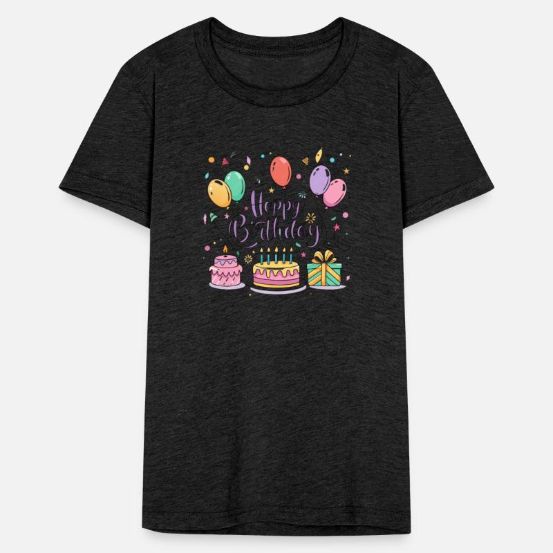 a vector illustration for a "Happy Birthday" greet