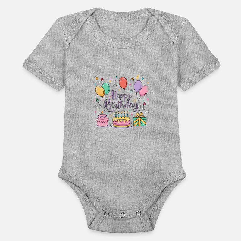 a vector illustration for a "Happy Birthday" greet