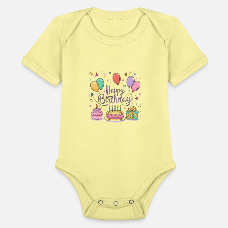 a vector illustration for a "Happy Birthday" greet