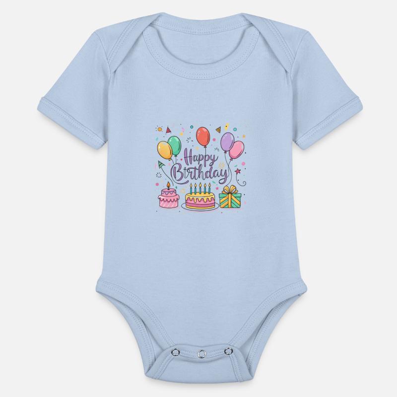 a vector illustration for a "Happy Birthday" greet