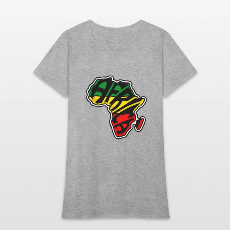 Africa green yellow red African map continent 2023