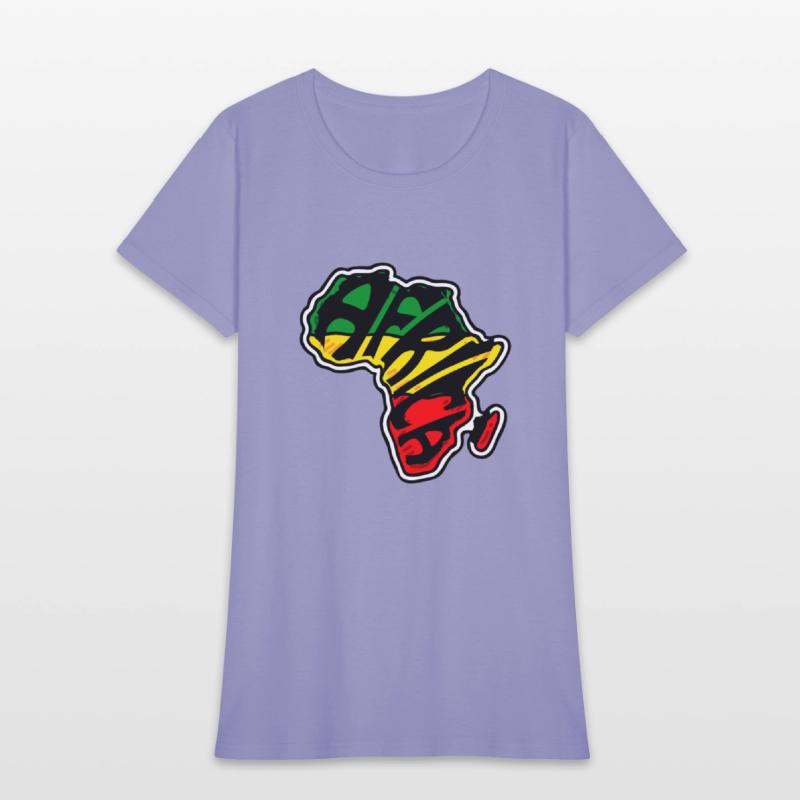 Africa green yellow red African map continent 2023