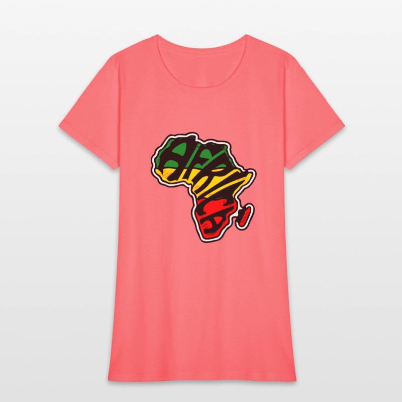 Africa green yellow red African map continent 2023