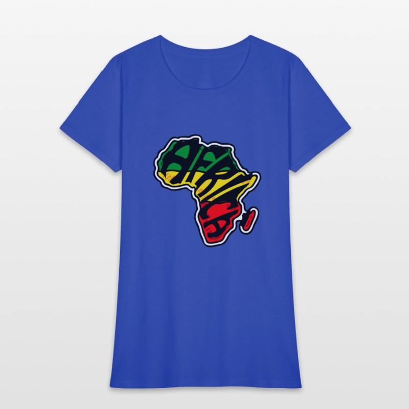 Africa green yellow red African map continent 2023