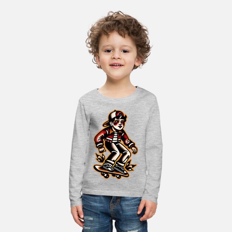 AI Old School Tattoo Teen Skater