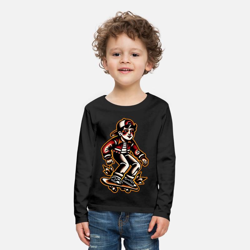 AI Old School Tattoo Teen Skater