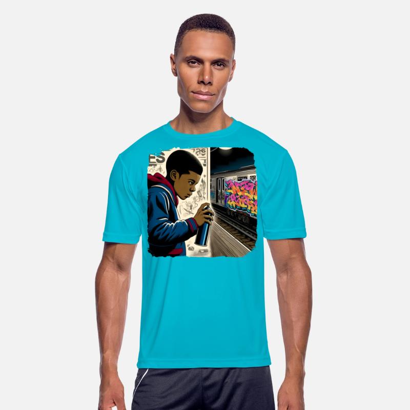 AI Teen in Underground Subway Layup -Masked Border