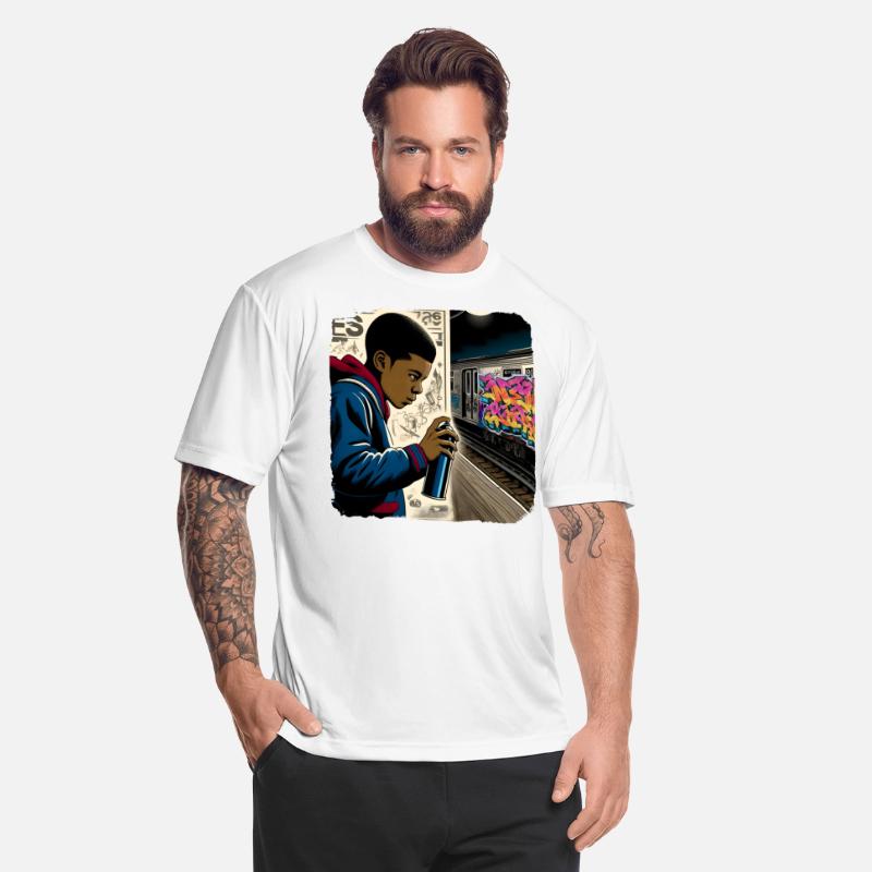 AI Teen in Underground Subway Layup -Masked Border