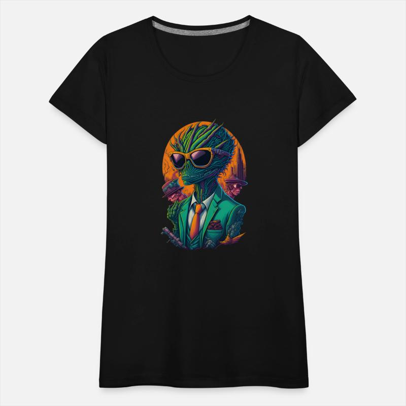 Alien with sunglasses - Colorful Aliens