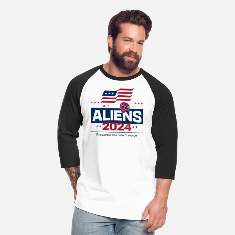 Aliens 2024 - Funny Patriotic Alien Slogan