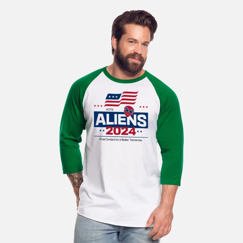 Aliens 2024 - Funny Patriotic Alien Slogan