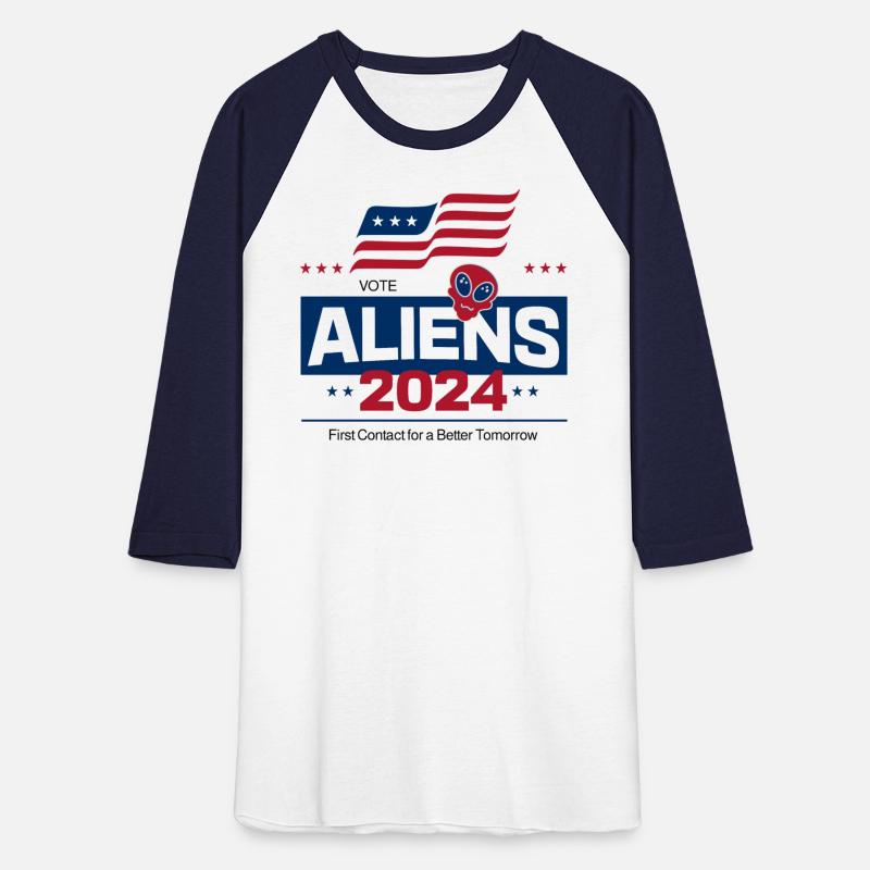 Aliens 2024 - Funny Patriotic Alien Slogan