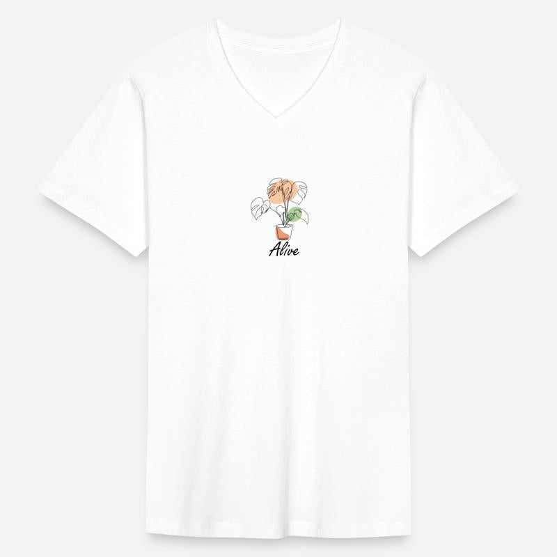 Alive, one line plant, inspirational meanings