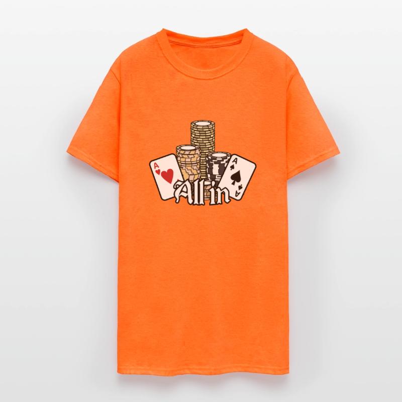 All In Poker Saying Ace Cards Poker Chips