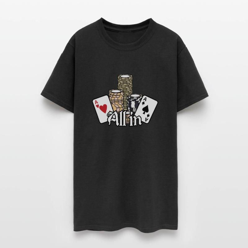 All In Poker Saying Ace Cards Poker Chips