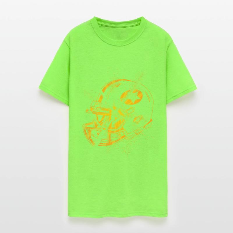 American Football Helmet Grunge Splash USA Sport