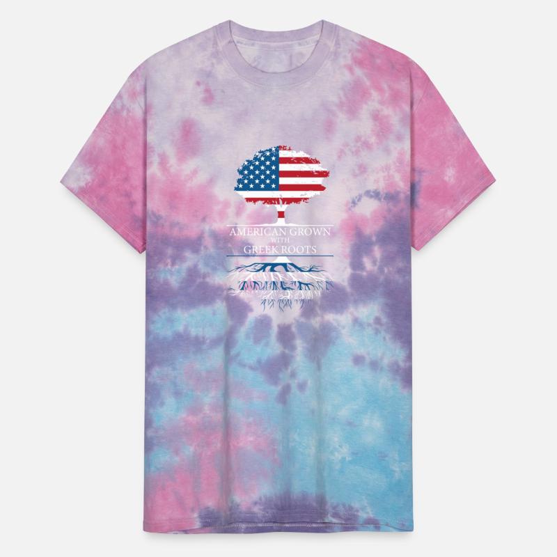 American Grown with Greek Roots tree t-shirt