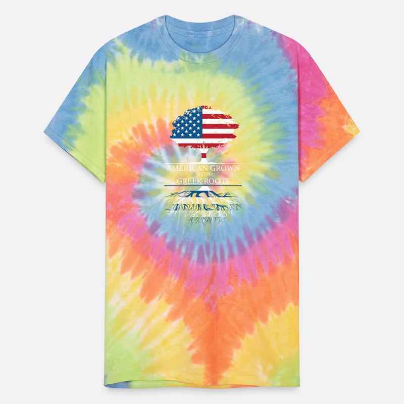 American Grown with Greek Roots tree t-shirt