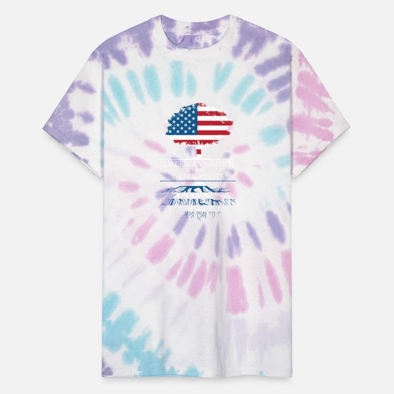 American Grown with Greek Roots tree t-shirt