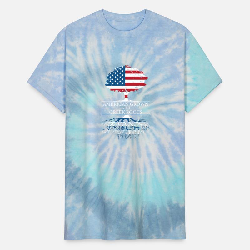 American Grown with Greek Roots tree t-shirt