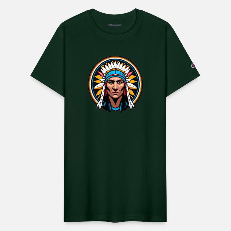 American Indian Printed T-shirt