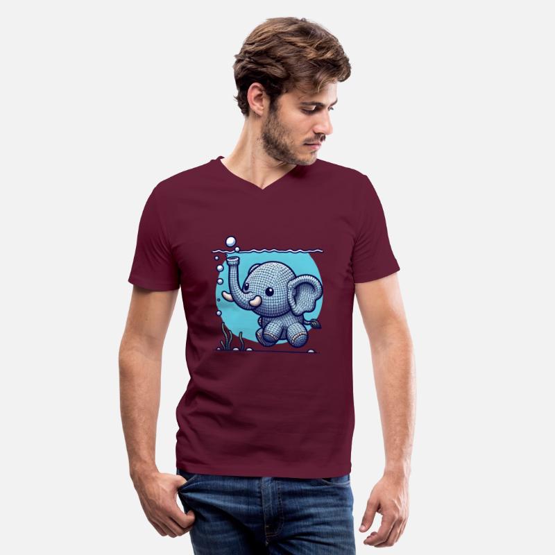 Amigurumi Elephant Dives In The Water