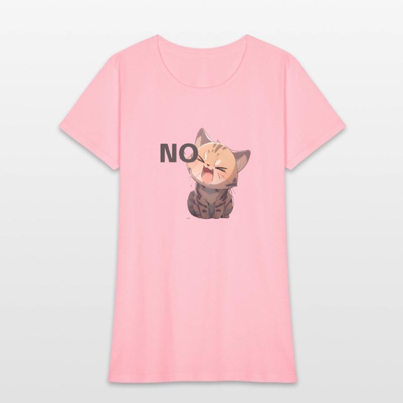 Angry Kawaii Bengal Cat kitten interjection “NO"