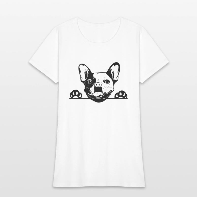Animal Dog French Bulldog 5tg6y Peeking