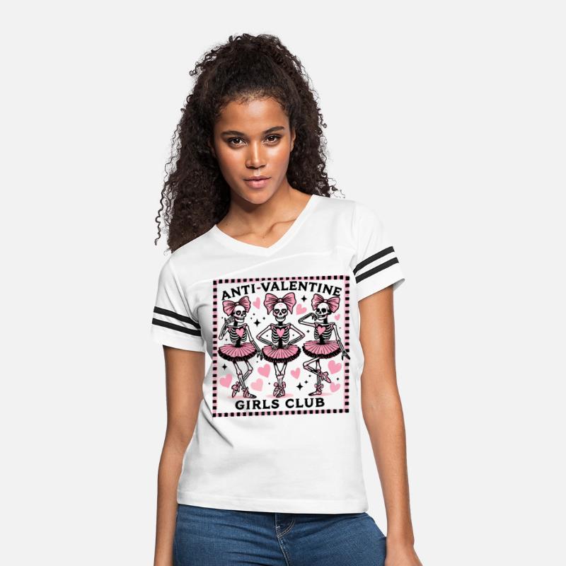 Anti-Valentine Girls Club Shirt, Funny Skeleton