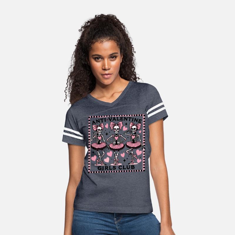 Anti-Valentine Girls Club Shirt, Funny Skeleton
