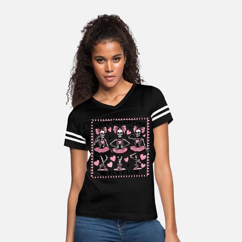 Anti-Valentine Girls Club Shirt, Funny Skeleton