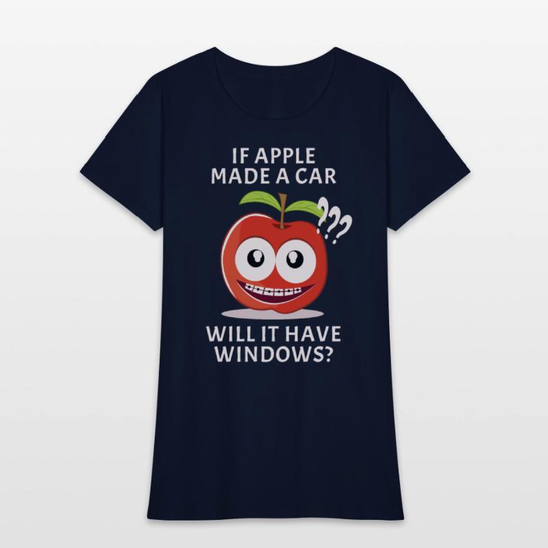 Apple saying vegan joke funny